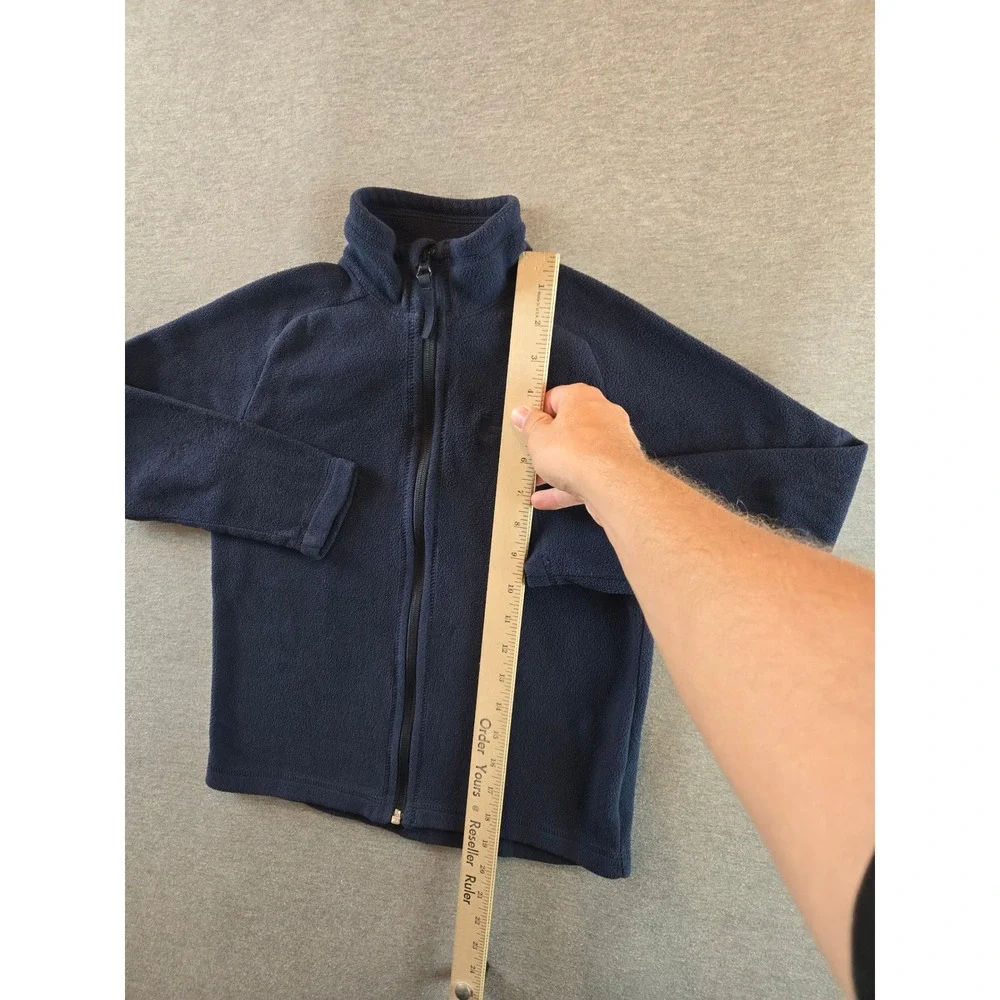 Helly Hansen Polartec Fleece Jacket Kids Size 8 Navy Blue Full Zip Mid Layer